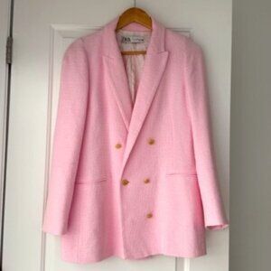 Zara - Pink summer blazer - Size L